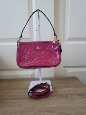 Coach Nolita In Cranberry Signature C